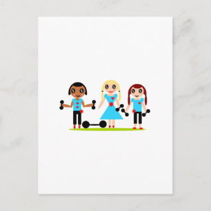 Meisjes kunnen leven briefkaart