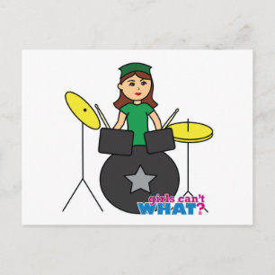 Meisjes kunnen niet wat? ColorizeME Aangepast ontw Briefkaart