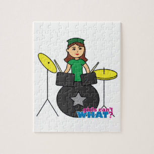 Meisjes kunnen niet wat? ColorizeME Aangepast ontw Legpuzzel