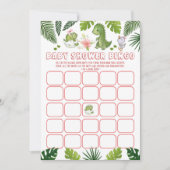 Meisjes kunnen ook brullen!" Baby shower bingo act Kaart (Voorkant)