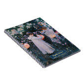 Meisjes  Kunst Elegant Script Gouden Naam Schets Notitieboek (Rechterzijde)