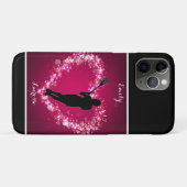 Meisjes Lacrosse Floating Hearts Case-Mate iPhone Case (Achterkant (horizontaal))