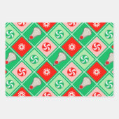 Meisjes Lacrosse Kerstmis Inpakpapier Vel (Voorkant 2)