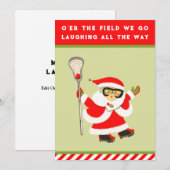 Meisjes Lacrosse Vakantiekaarten Feestdagenkaart (Voorkant / Achterkant)