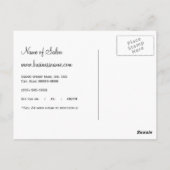 Meisjes Leopard Salon Benoeming Herinneringen Rode Briefkaart (Achterkant)