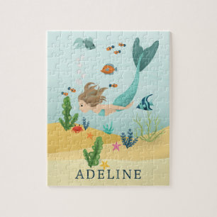 Meisjes Leuk en Magisch Onder het Zee Zeemeermin K Legpuzzel
