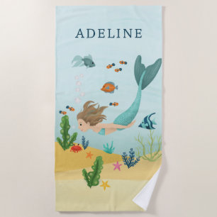 Meisjes Leuke en Magische Zeemeermin Zee Kinder Strandlaken