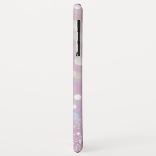 Meisjes Lila Shimmer Glitter Sparkles Monogram Case-Mate iPhone Case (Achterkant/links)