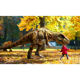 Meisjes lopen mijn dinosaurus T-shirt