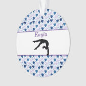 Meisjes Love Gymnastics Hearts Ornament (voorkant)