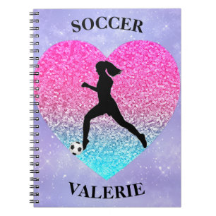 Meisjes Love Soccer Notitieboek