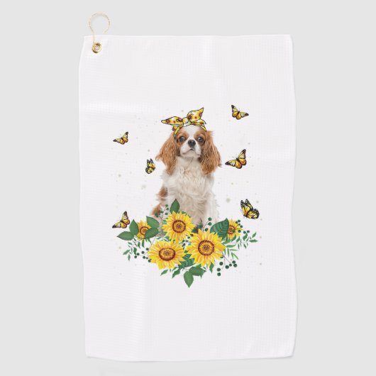 Meisjes Mam Cavalier King Charles Spaniel Dog Golfhanddoek (Voorkant)
