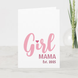 Meisjes Mama Est. Persoonlijk Cadeau Kaart