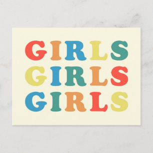 Meisjes Meisjes Feminist Quote Briefkaart