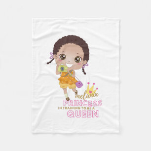 Meisjes MELANINE Prinses In Opleiding Om Koningin Fleece Deken