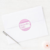 Meisjes met code ronde sticker (Envelop)