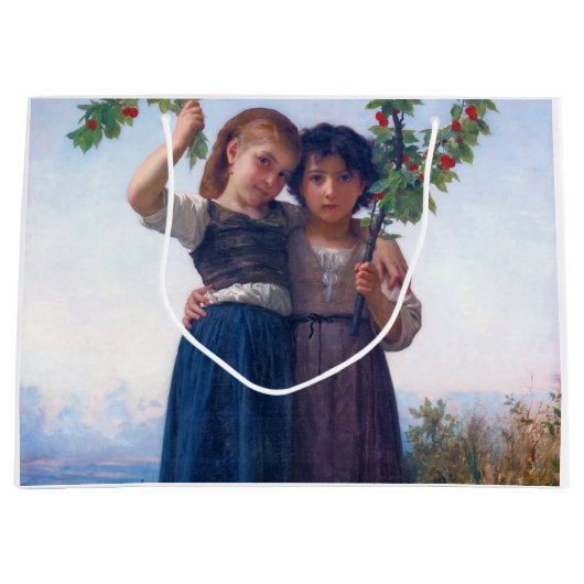 Meisjes met de Cherry Branch, Bouguereau Groot Cadeauzakje (Voorkant)