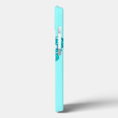 Meisjes met de naam aqua green vlinder case (Achterkant / Links)