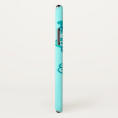 Meisjes met de naam aqua green vlinder Case-Mate iPhone case (Achterkant / rechts)