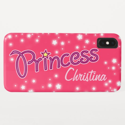 Meisjes met de naam prinses ster, lichtroze Case-Mate iPhone case (Achterkant (horizontaal))