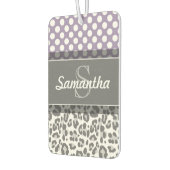 Meisjes met een luipaard printpatroon Aangepaste m Luchtverfrisser (Links)