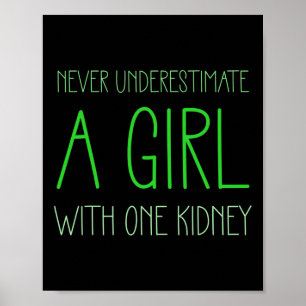 Meisjes met één nierziekte Donortransplantatie voo Poster