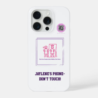 Meisjes met een psychische beperking ondersteunen iPhone 15 pro hoesje