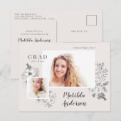 Meisjes met elegante filmfoto's  uitnodiging briefkaart (Voorkant / Achterkant)