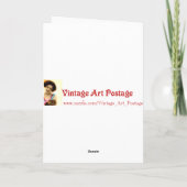 Meisjes met Flowers-Moederdag Kaart (Achterkant)