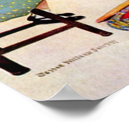 Meisjes met garen - afdrukken poster (Hoek)