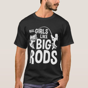Meisjes met grote hengels t-shirt