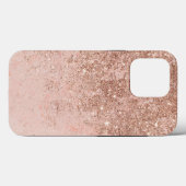 Meisjes met koraalvet roos goudglitter marmer Ca Case-Mate iPhone Case (Achterkant (horizontaal))