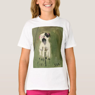Meisjes met lange hoes t-shirt