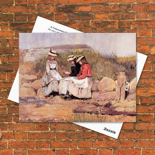 Meisjes met Lobster Winslow Homer Briefkaart