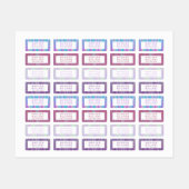 Meisjes met moderne persoonlijke naam kleding labels (Vel)