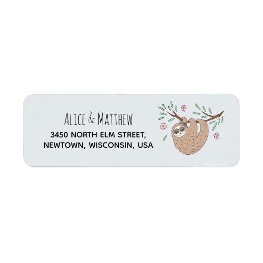 Meisjes met slaapstand, modern Baby shower Etiket (Voorkant)