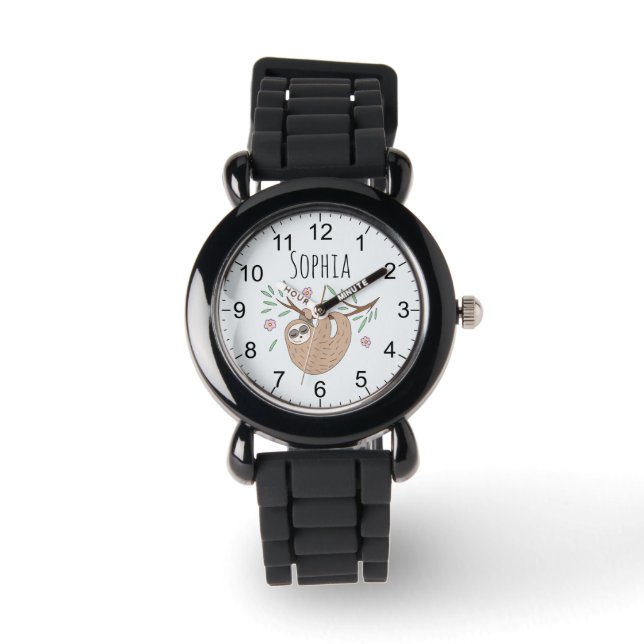 Meisjes met slaapzalen en noem Kinderen Horloge (Voorkant)