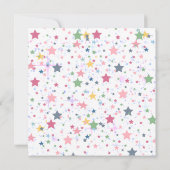 Meisjes met tumbling Gymnastiek Birthday Party Inv Kaart (Achterkant)