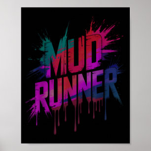 Meisjes modderloop squad loopster modder zusters m poster
