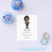 Meisjes Mode Nacht Feestuitnodiging Flyer (Enkel)