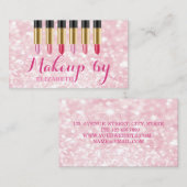 Meisjes Modern Professional, glittery, Bokeh, Lips Visitekaartje (Voorkant / Achterkant)