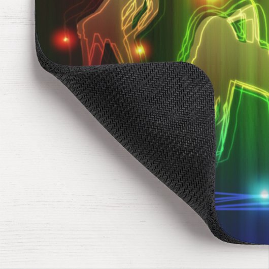 Meisjes Modern Trendy Neon Lights Muismat (Hoek)