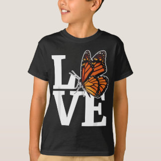 Meisjes Monarch Vlinder Milkweed Vlinders T-shirt