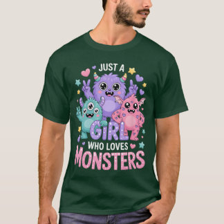 Meisjes Monster vintage T-shirt