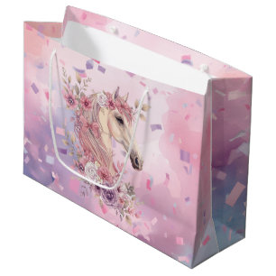 Meisjes Mooie Paardjes Pastel Bloemen Paard Groot Cadeauzakje