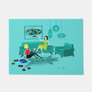 Meisjes nacht in deurmat