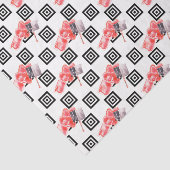 Meisjes Nail-pools (ontwerp 22 Rode reeks) Tissuepapier (Detail)