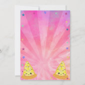 Meisjes Neon Roze Bowling Tie Dye Feest Kaart (Achterkant)