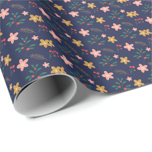 Meisjes nieuwe kunstontwerpen - Floral esthetische Cadeaupapier
