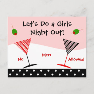 Meisjes Night Out Bachelorette Kaart